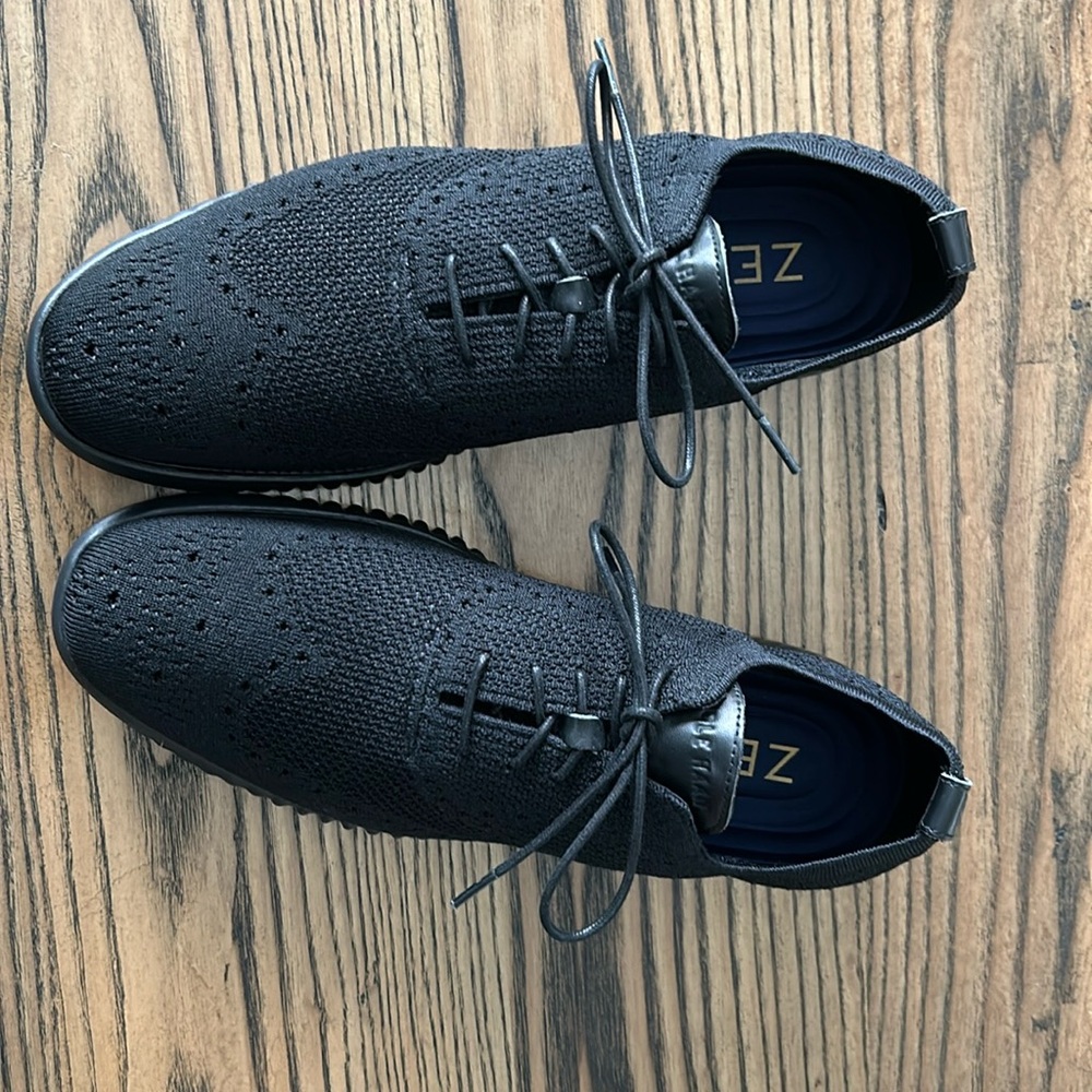 Cole Haan 2.Zerogrand Stitchlite Wingtip Oxford Shoes Mens Sz 13M Black C212850